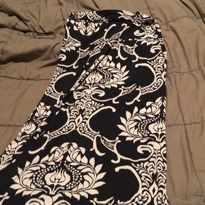Damask maxi skirt